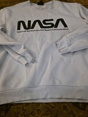 4/$67 Deal! NASA Logo Crewneck Sweatshirt - Light Blue